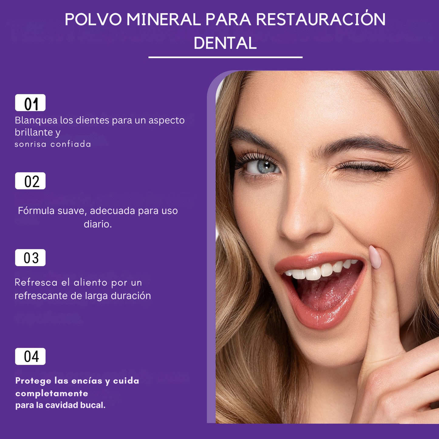 Polvo mineral blanqueamiento de Esencia Mineral